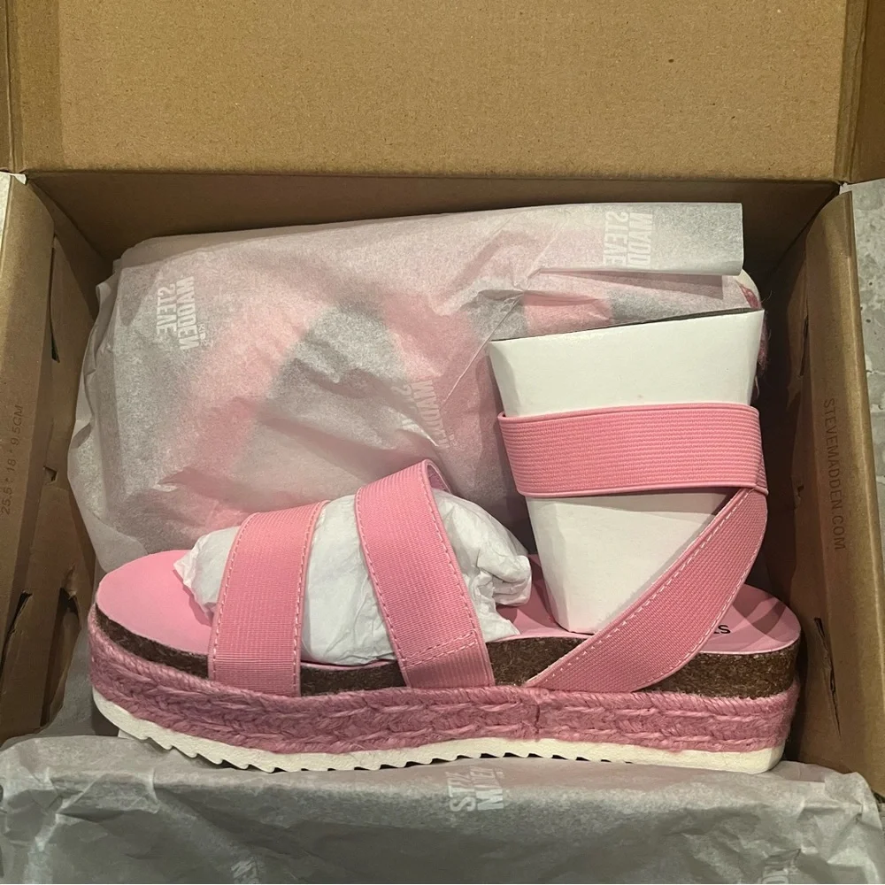 Steve Madden Kids Pink Sandals - Girl’s Size 2 New in Box
